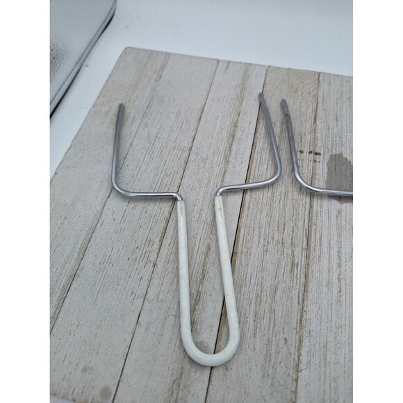Turkey & Roast Lifter Fork Set of 2 Nylon Coated Handles #2 - Picture 6 of 6